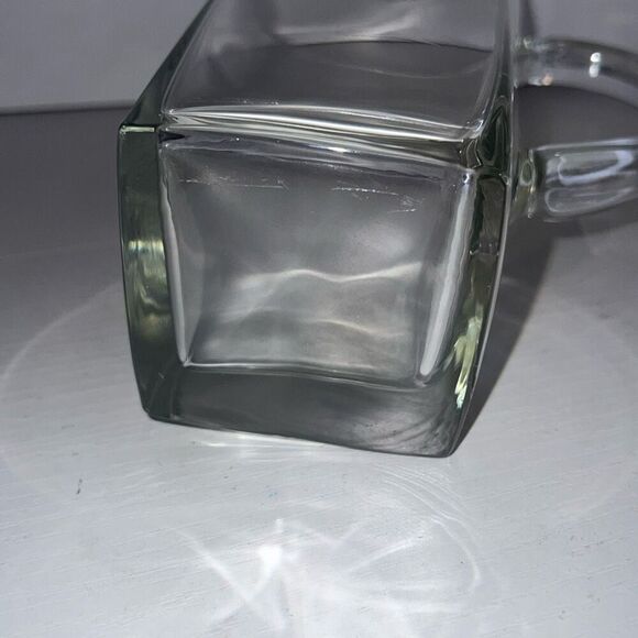 Vintage Maurice Milleur Clear Glass Pitcher With Silver Plate Sand Dollar Beach - Picture 9 of 9
